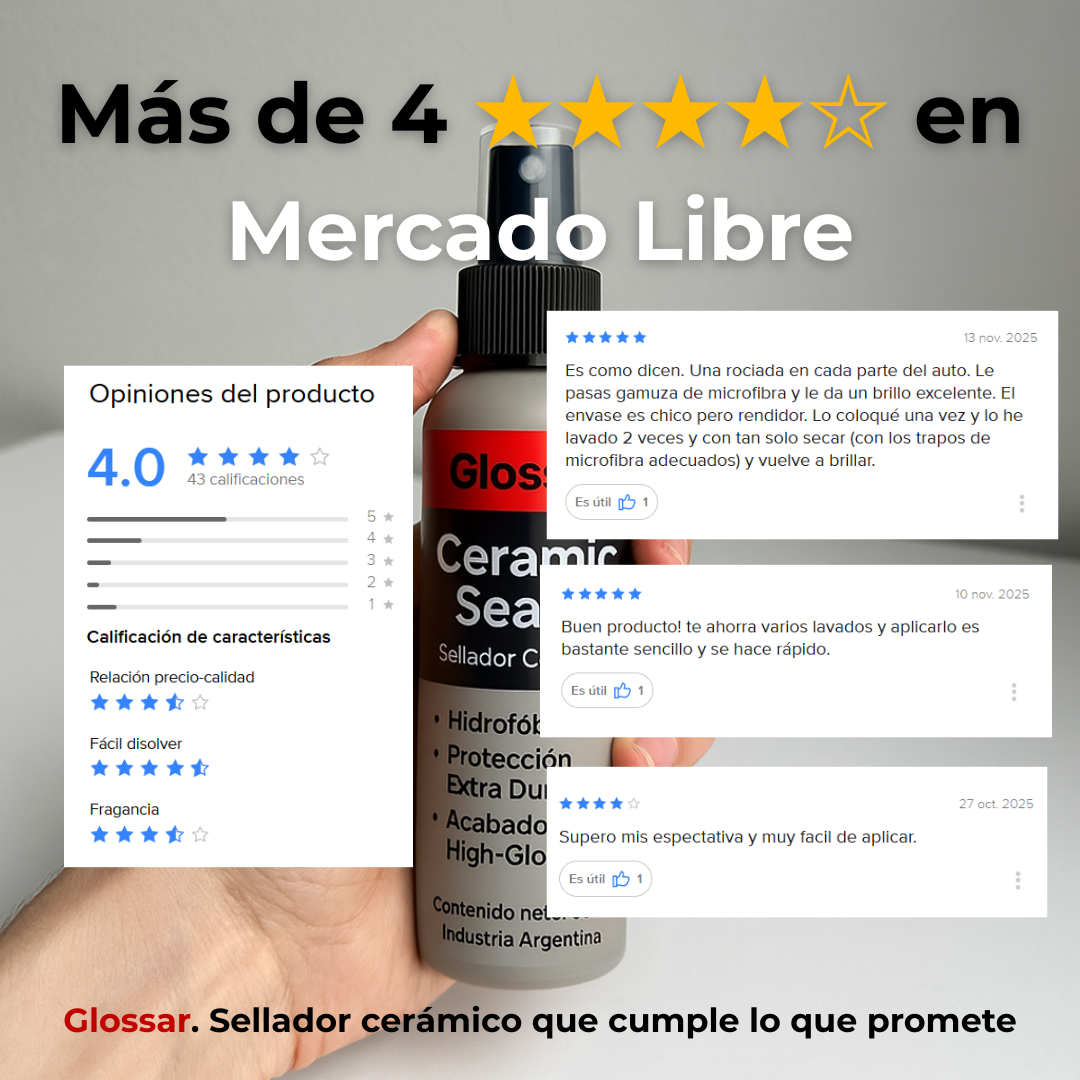 Sellador Cerámico de Vehículos | Protección, Color y Brillo Intenso